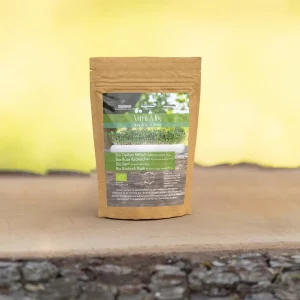 Bio Keimsaat Probepäckchen 40 g Vital-Mix mit Rettich, Radieschen, Senf und Brokkoli-Raab in Kraftpapier-Verpackung
